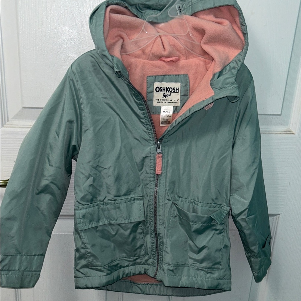 OshKosh B'gosh Kids Raincoat - Teal and Pink